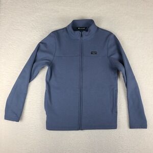 Travis Mathew Sweater Mens Small Blue Slate Full Zip Jacket *